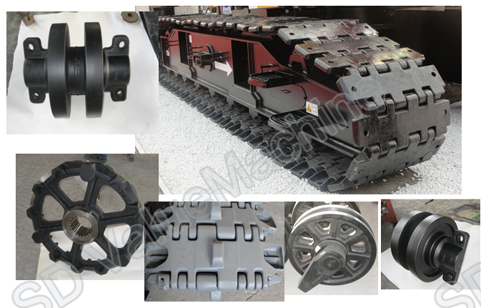 Crawler Crane XCMG QUY100 undercarriage parts.png Crawler Crane XCMG QUY100 undercarriage parts.png