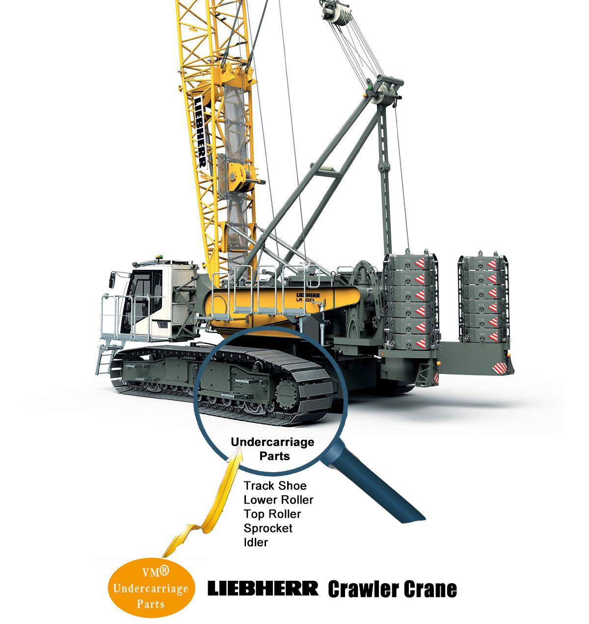 Liebherr Crawler Crane Undercarriage Parts